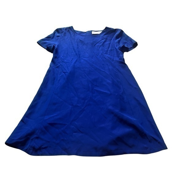 Blue 100% Silk Revolve Amanda Uprichard Aline Dress